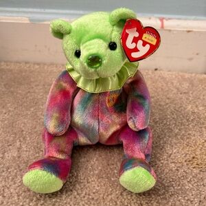 Beanie Babies August Peridot Birthday Birthstone Bear